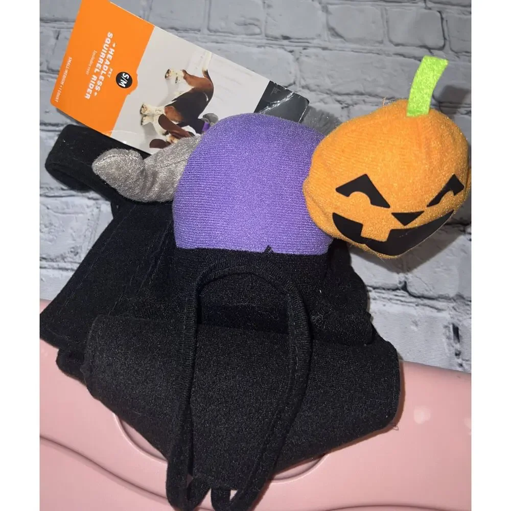 Hyde & EEK! Headless Horseman Squirrel Rider Dog and Cat Costume - Small/Medium